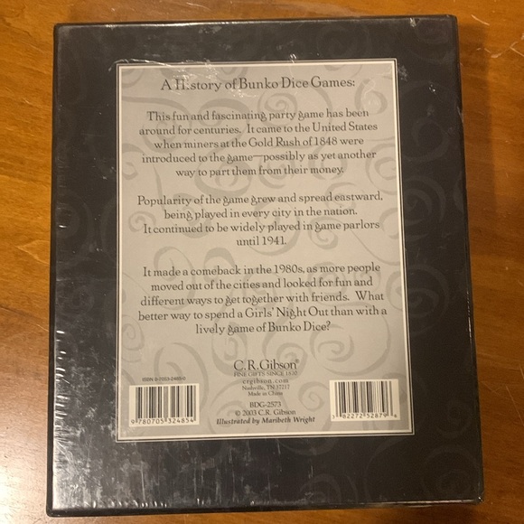Bunko (or Bunco) Dice Game NIB, Wrapped Up and Ready for Play! - Picture 3 of 5